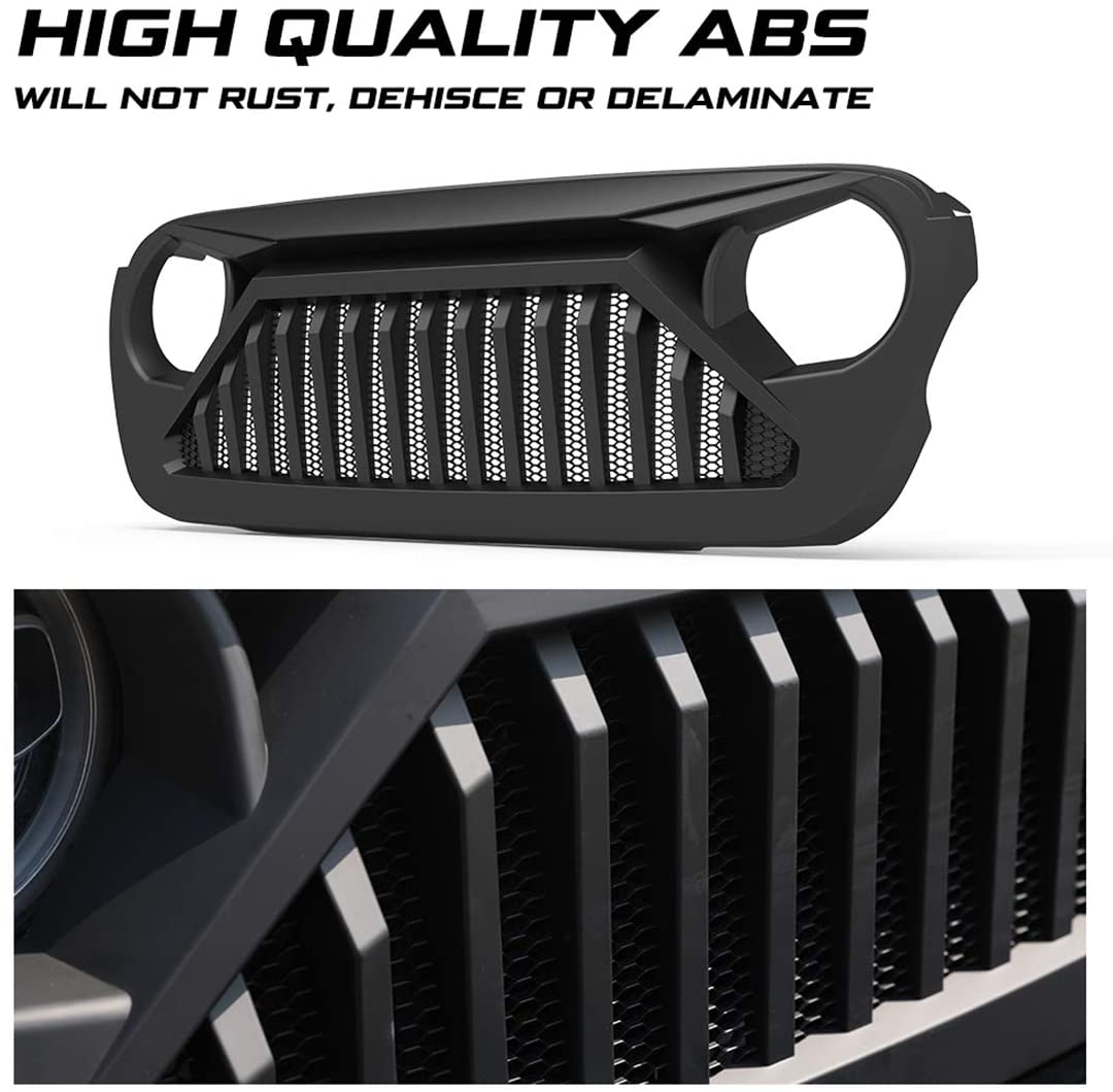 Replacement Grille For Jeep Wrangler JL + Jeep Gladiator JT - Angry Eyes Grille