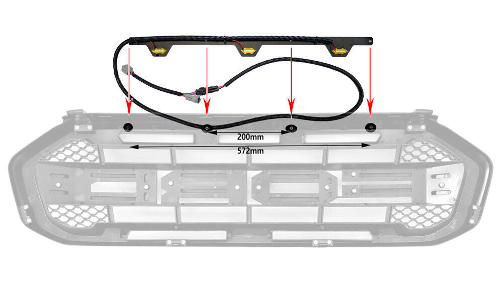ABP Offroad Raptor Style 3 Light Amber LED Kit