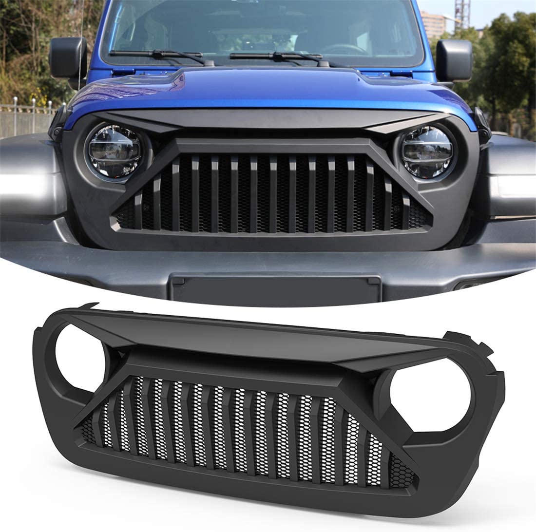 Replacement Grille For Jeep Wrangler JL + Jeep Gladiator JT - Angry Eyes Grille