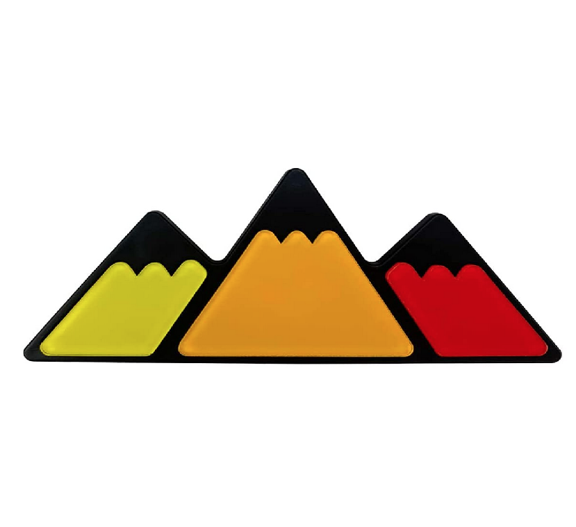 Toyota Grille Tri-Color Badge Emblem