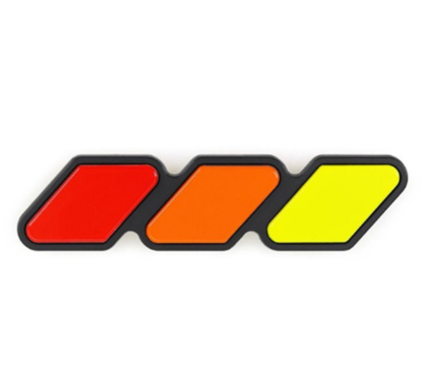 Toyota Grille Tri-Color Badge Emblem